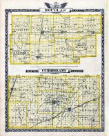 Douglas County Map, Cumberland County Map, Illinois State Atlas 1876